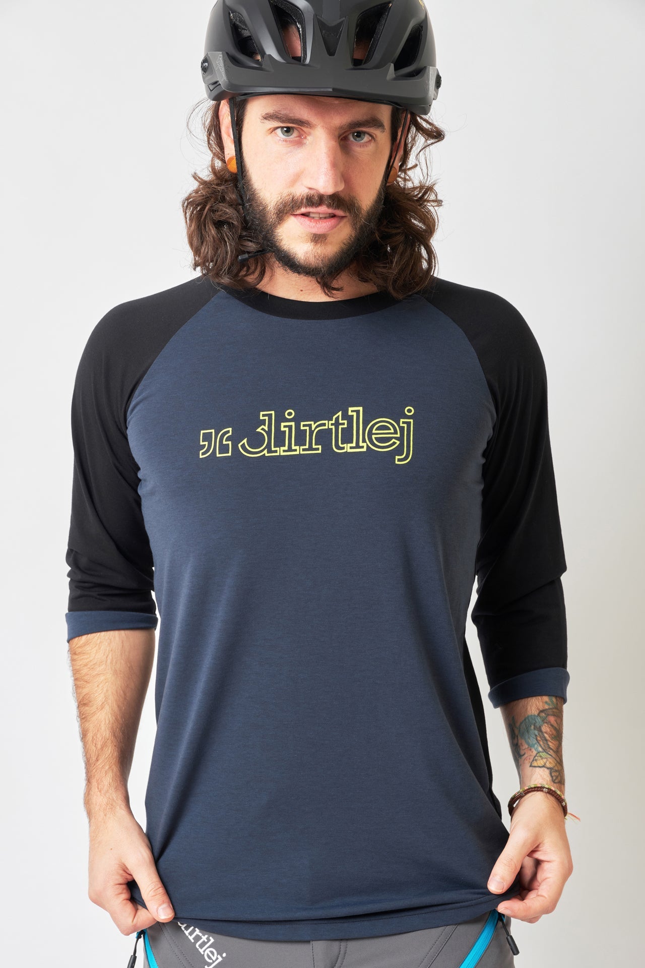 dirtlej mountee 3/4 men steel blue/lime